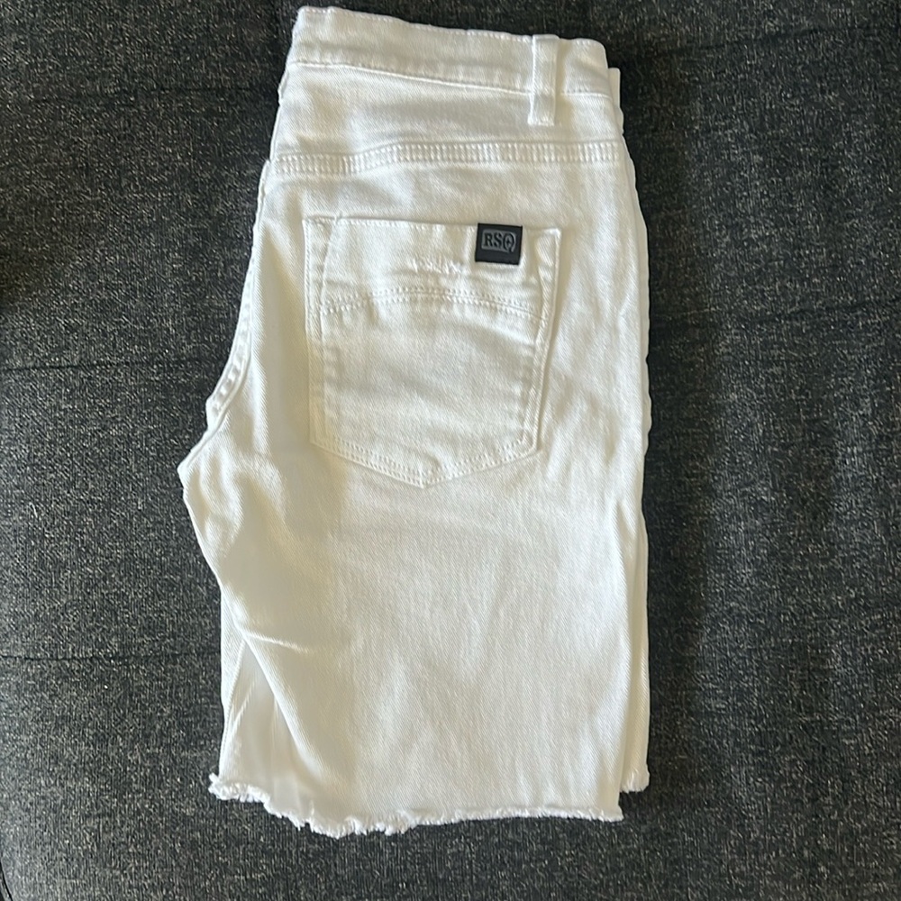 RSQ Women size 16 White Jean shorts